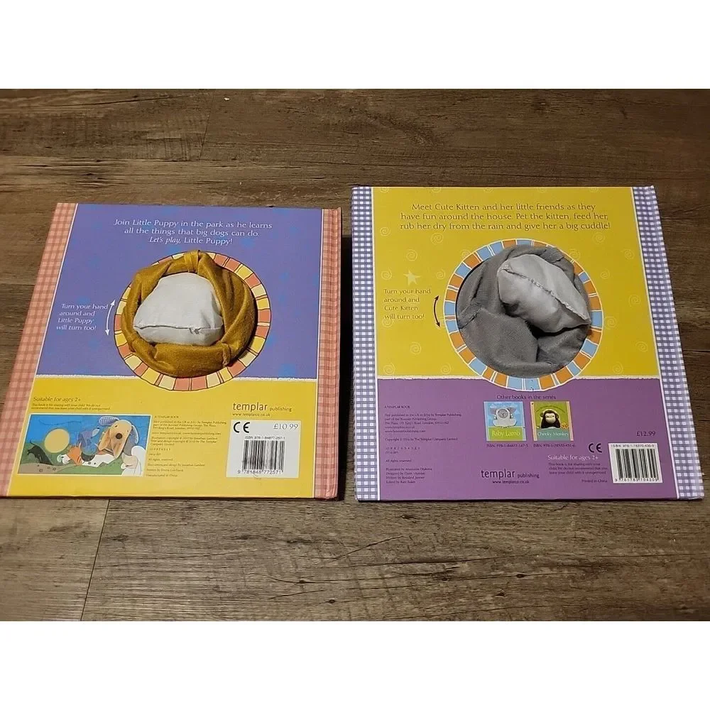 Little Puppy & Cute Kitten (Puppet Book)‎ by Jon Lambert Hardback Book Lot